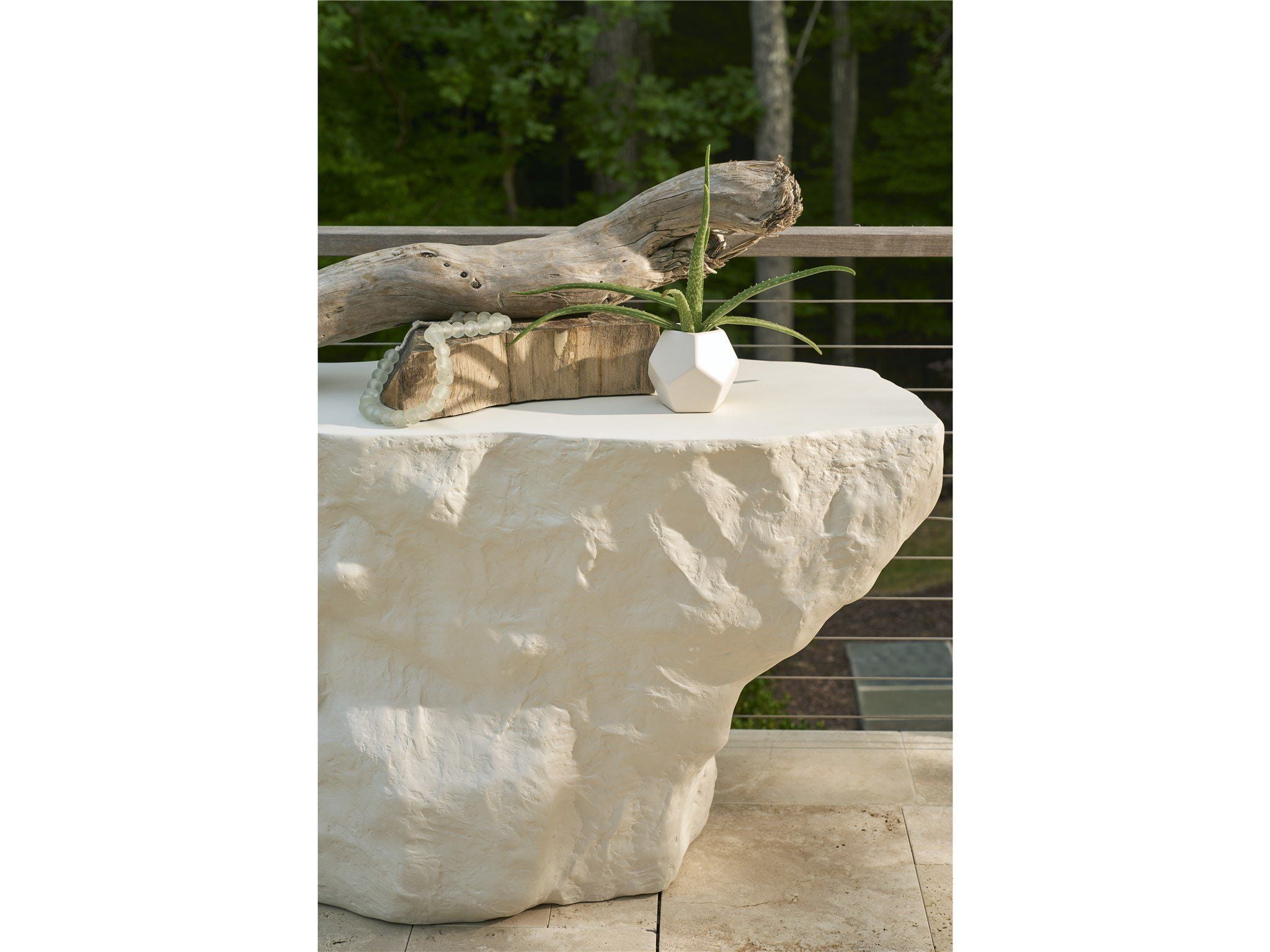 Oasis - Cliffside Console Table - White
