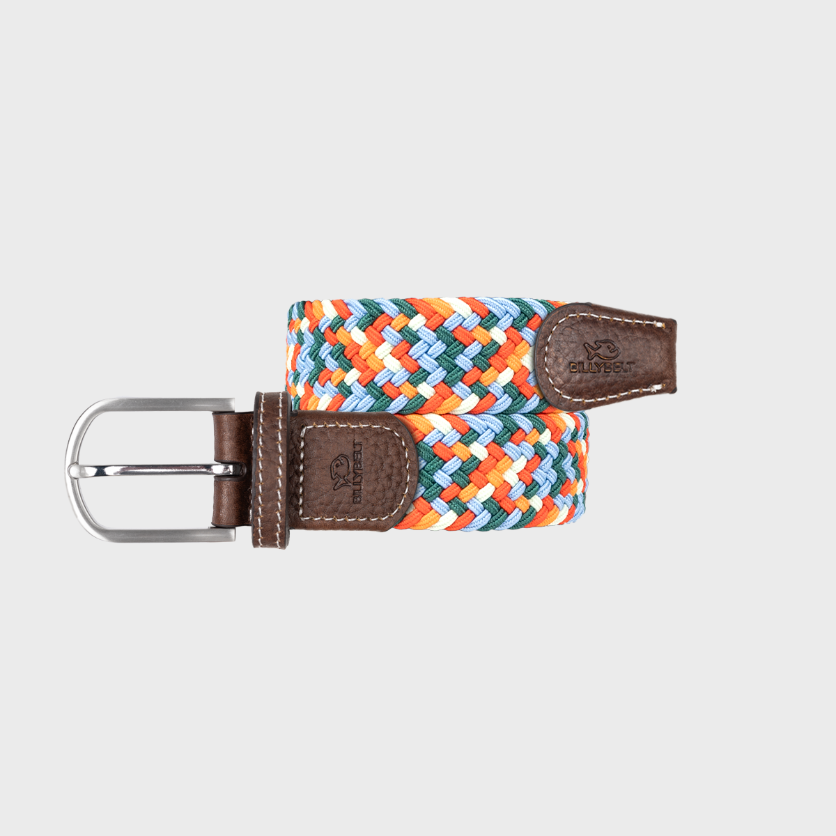 Multicolored elastic braided belt - Willemstad