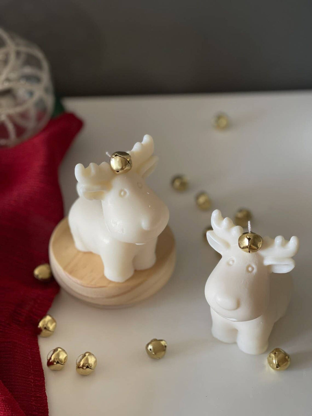 Christmas deer | Reindeer Christmas | Chubby Deer Candle: Gingerbread cookies
