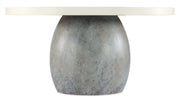 Serenity - Laguna Round Dining Table - Dark Gray / White