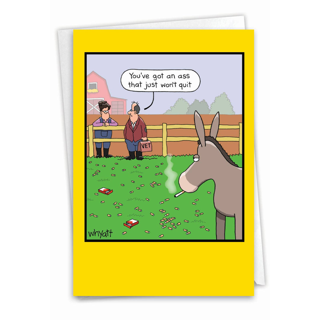 NobleWorks - Won't Quit Greeted Birthday Card
