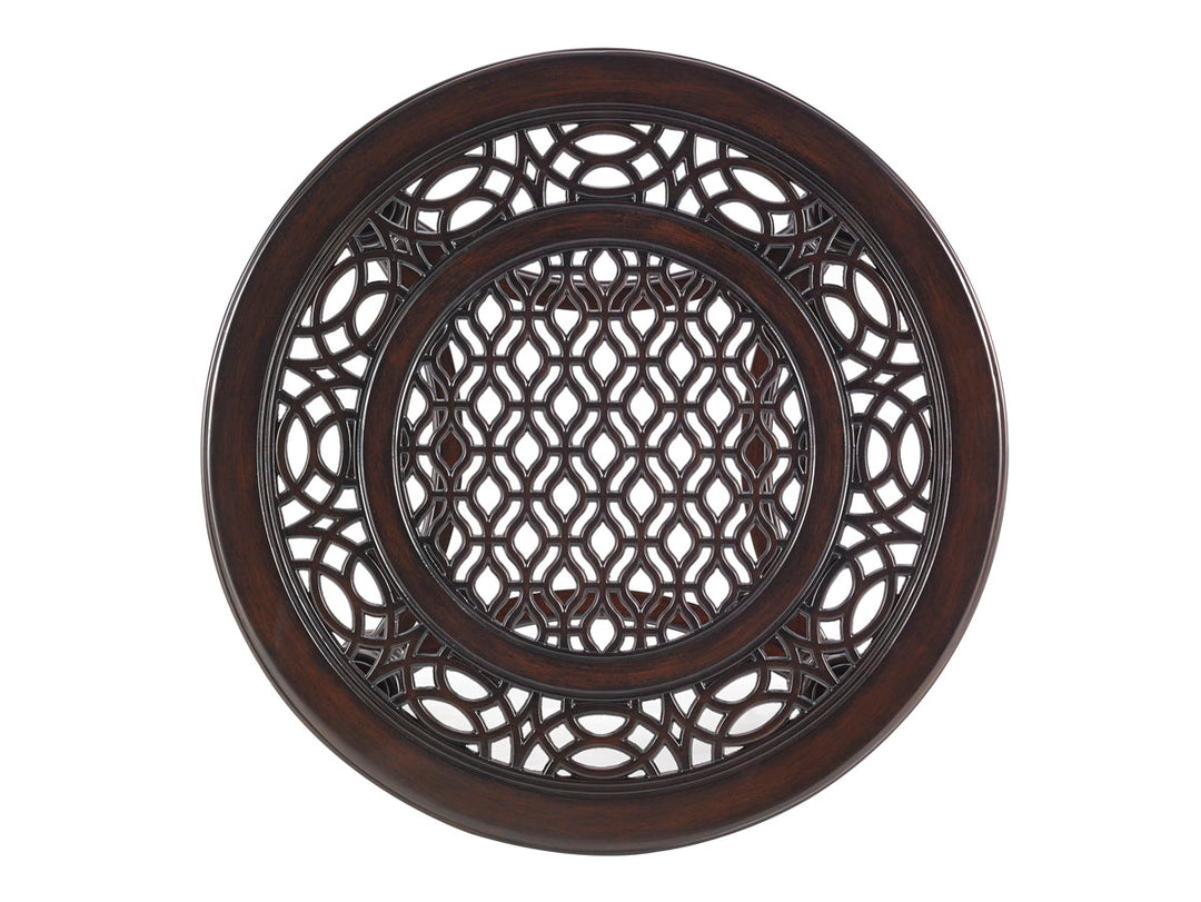 Royal Kahala Black Sands - Round End Table - Dark Brown