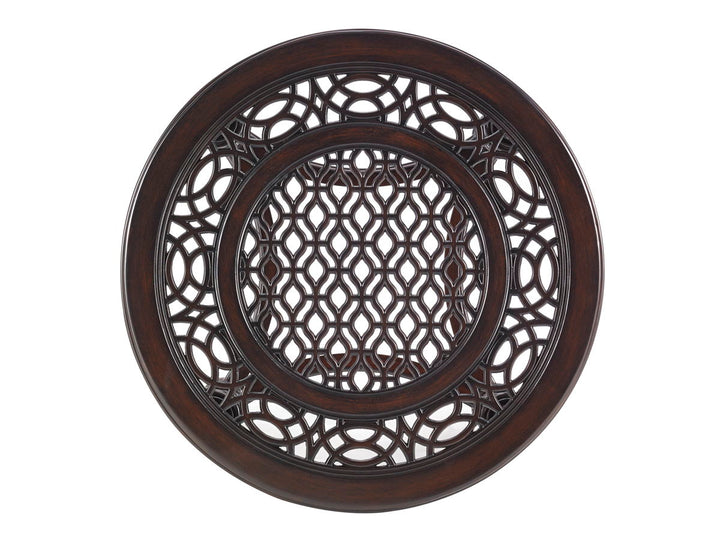 Royal Kahala Black Sands - Round End Table - Dark Brown