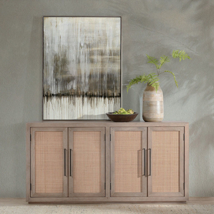 Jensen - 4 Door Cabinet - Taupe