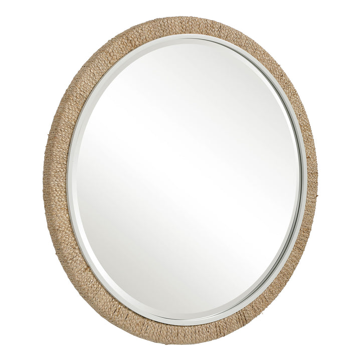 Carbet - Round Rope Mirror - Light Brown