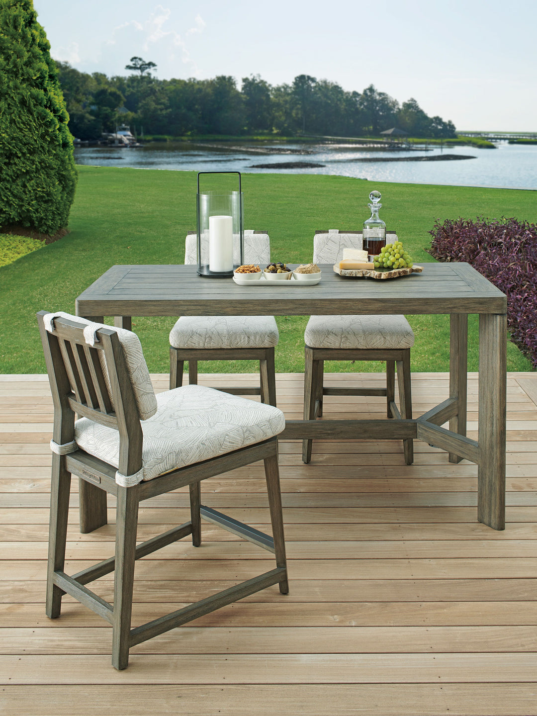 La Jolla - High/Low Bistro Table - Dark Brown