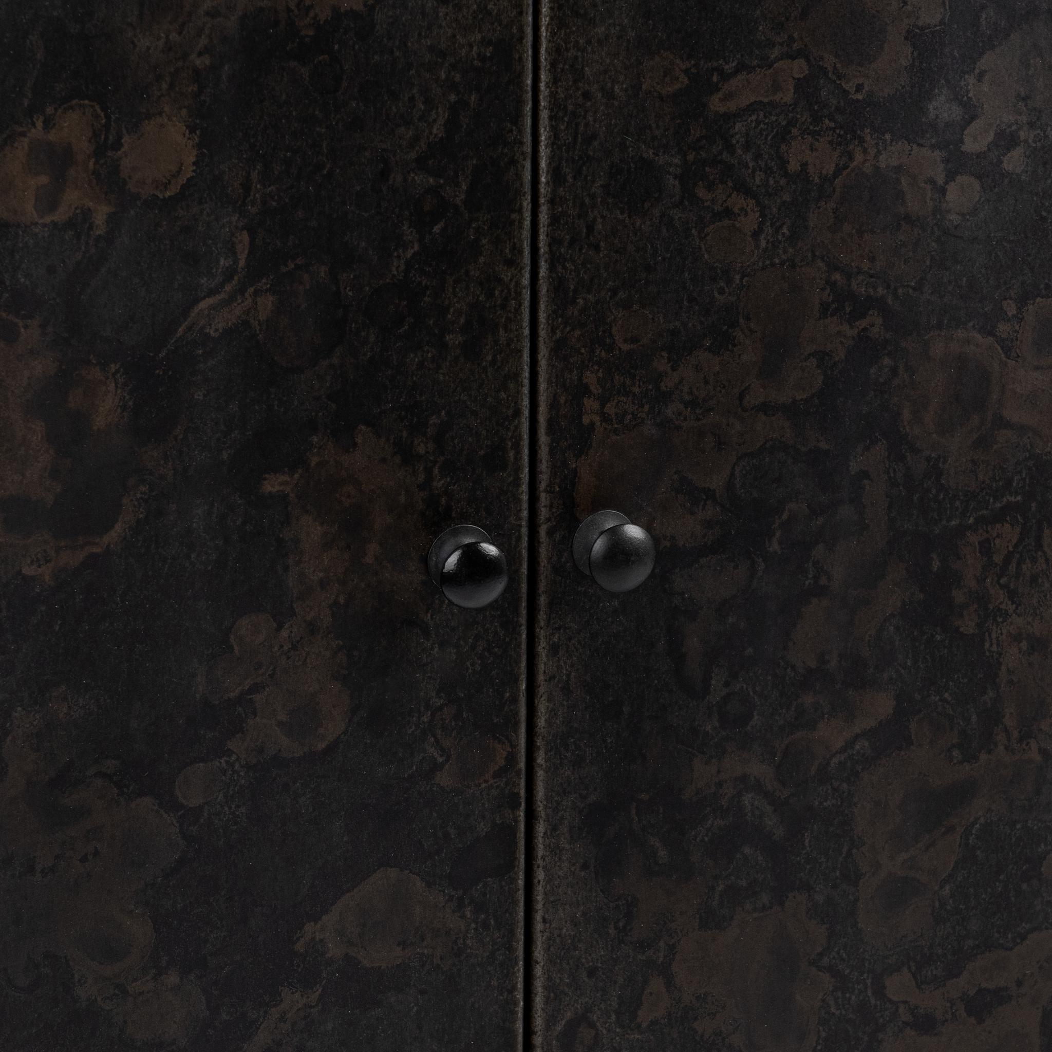 Amilio - Tall Cabinet - Rust Noir
