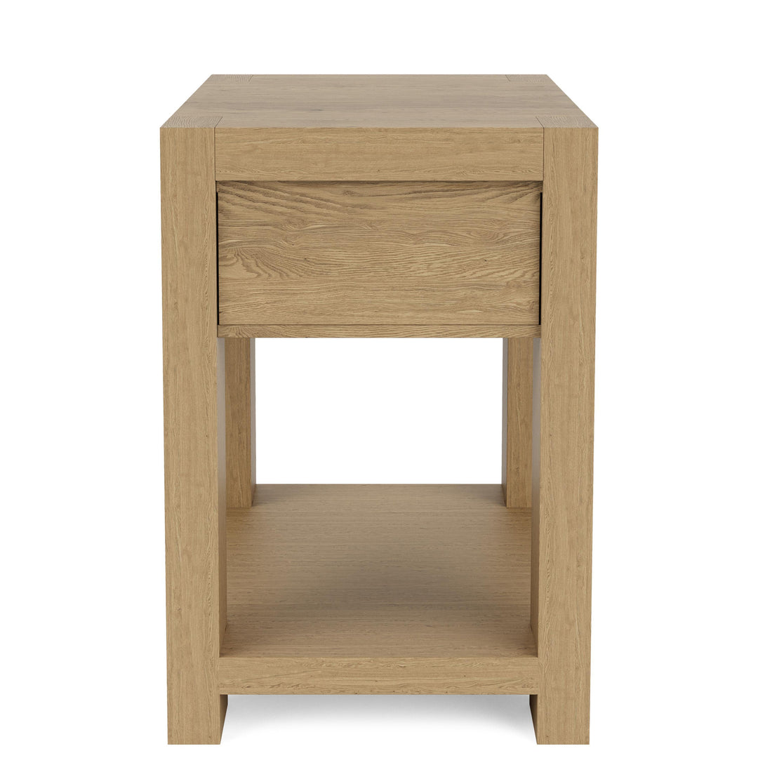 Davie - Chairside Table - Light Brown