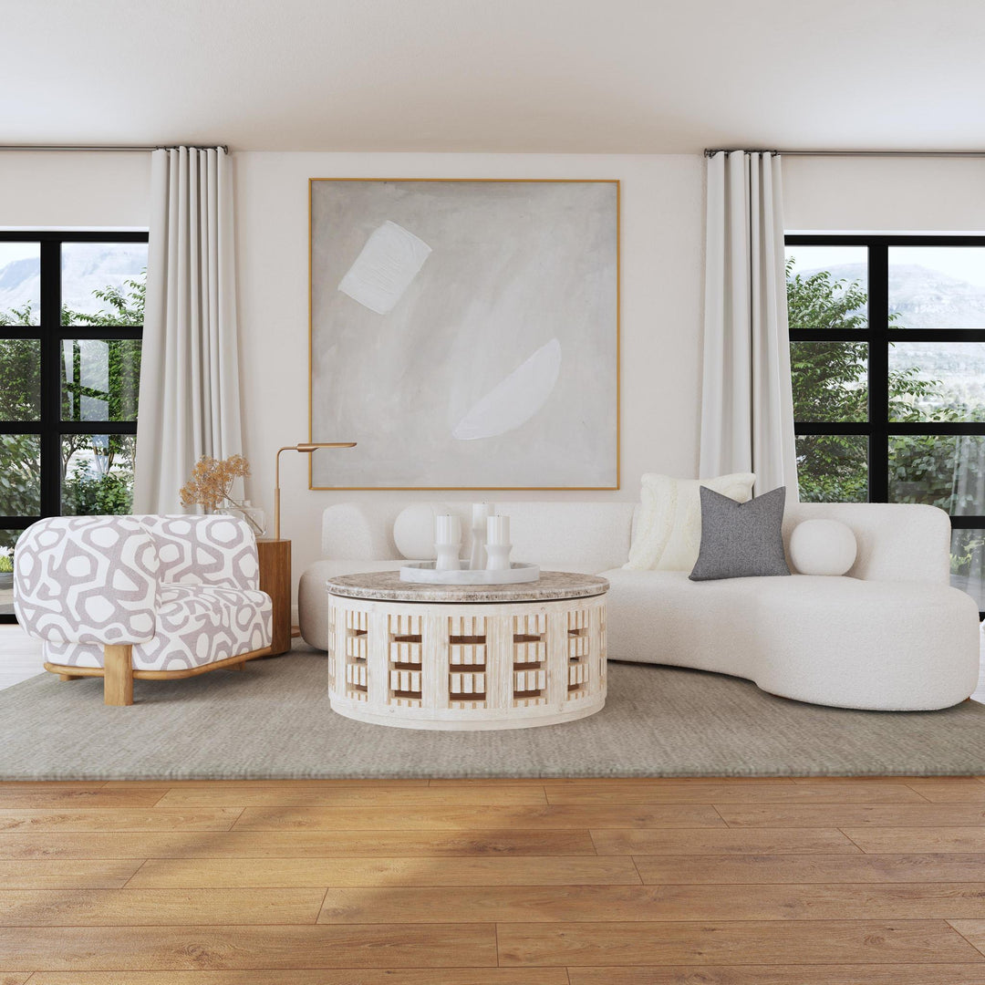 Octavia - Sectional - Ivory