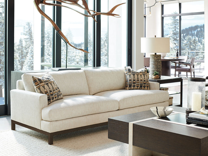Barclay Butera Upholstery - Horizon Sofa With Dark Brown Base