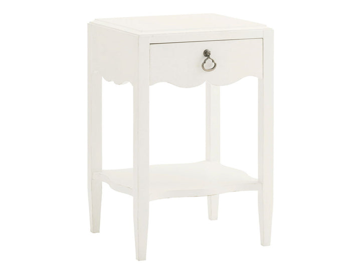 Ivory Key - Water Street Bedside Table - White
