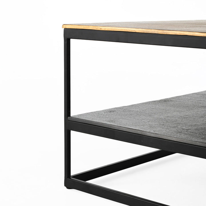 Remmy - Coffee Table - Bronze & Black