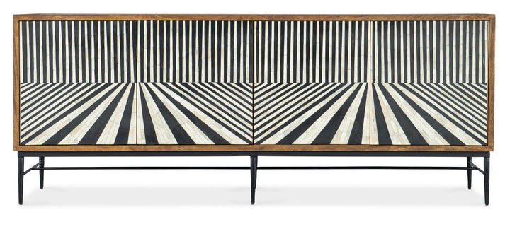 Commerce and Market - Linear Perspective Credenza - Light Brown