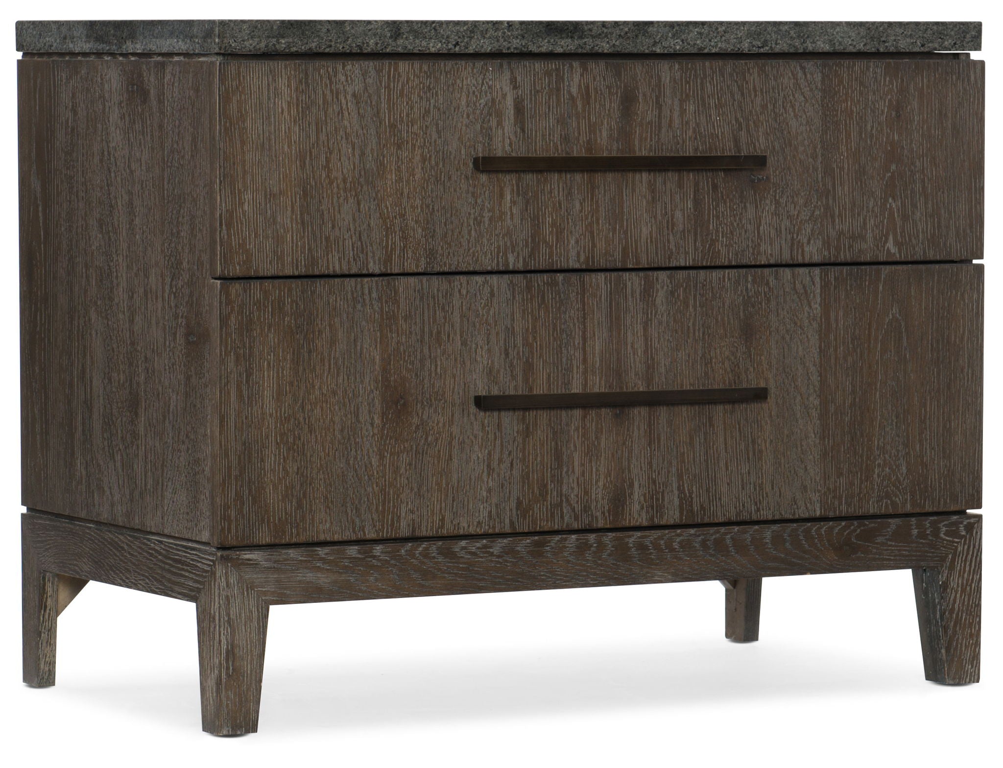 Miramar Aventura - San Marcos Stone Top Nightstand - Dark Gray