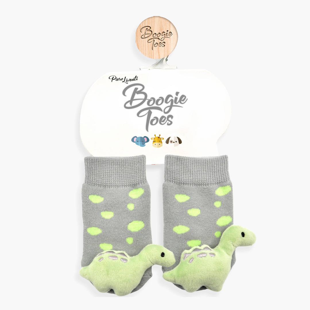 Green Dinosaur Boogie Toes Rattle Socks: 1 - 2 Y