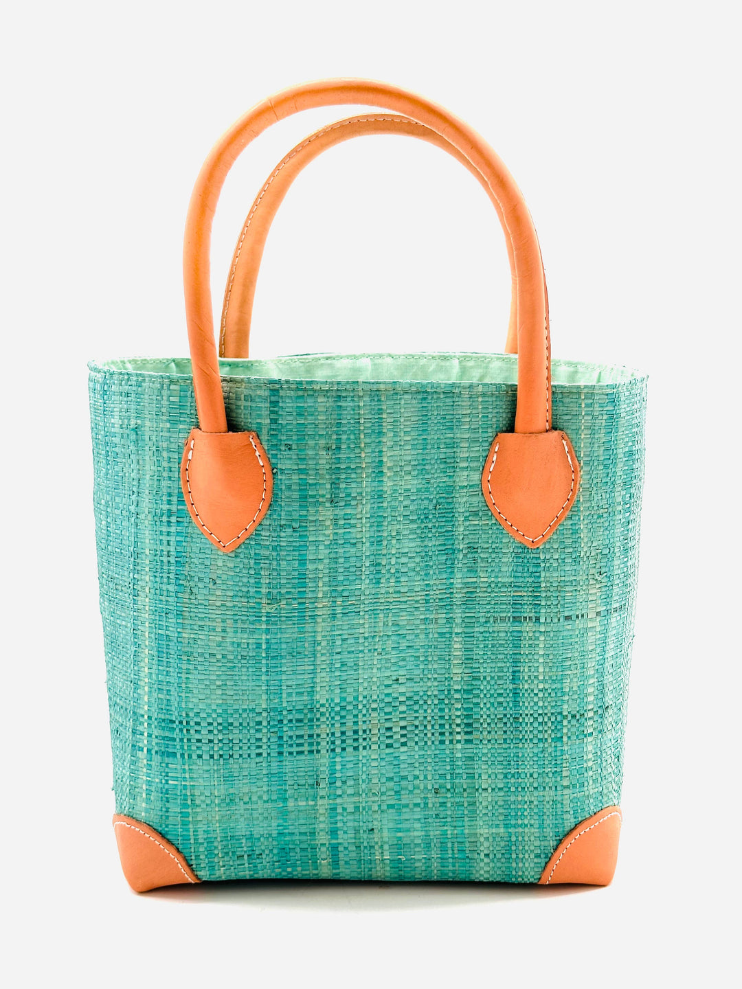Augustine Straw Basket Bag: Small / Fuschia