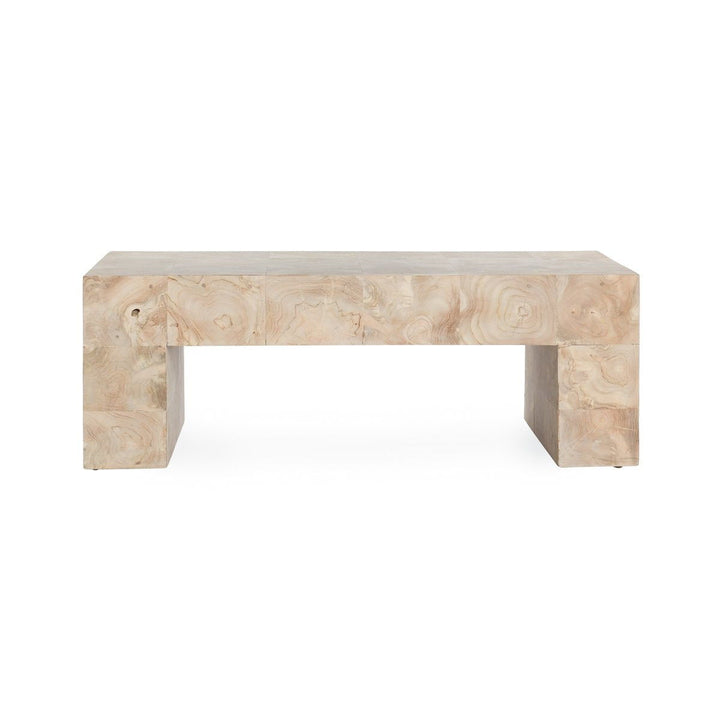 Anders - Solid Wood 51" Coffee Table - Cream Wash