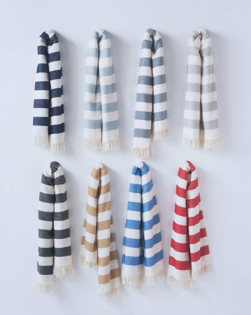 337 - Candy Stripe: Cream/Cobalt