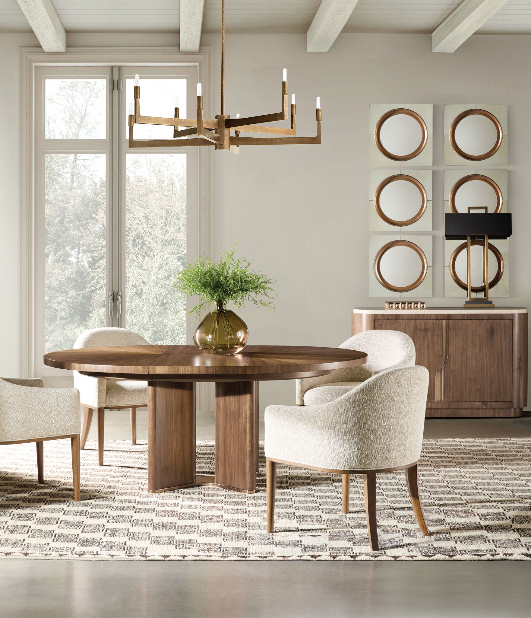 Eleana - Server - Medium Wood / Beige