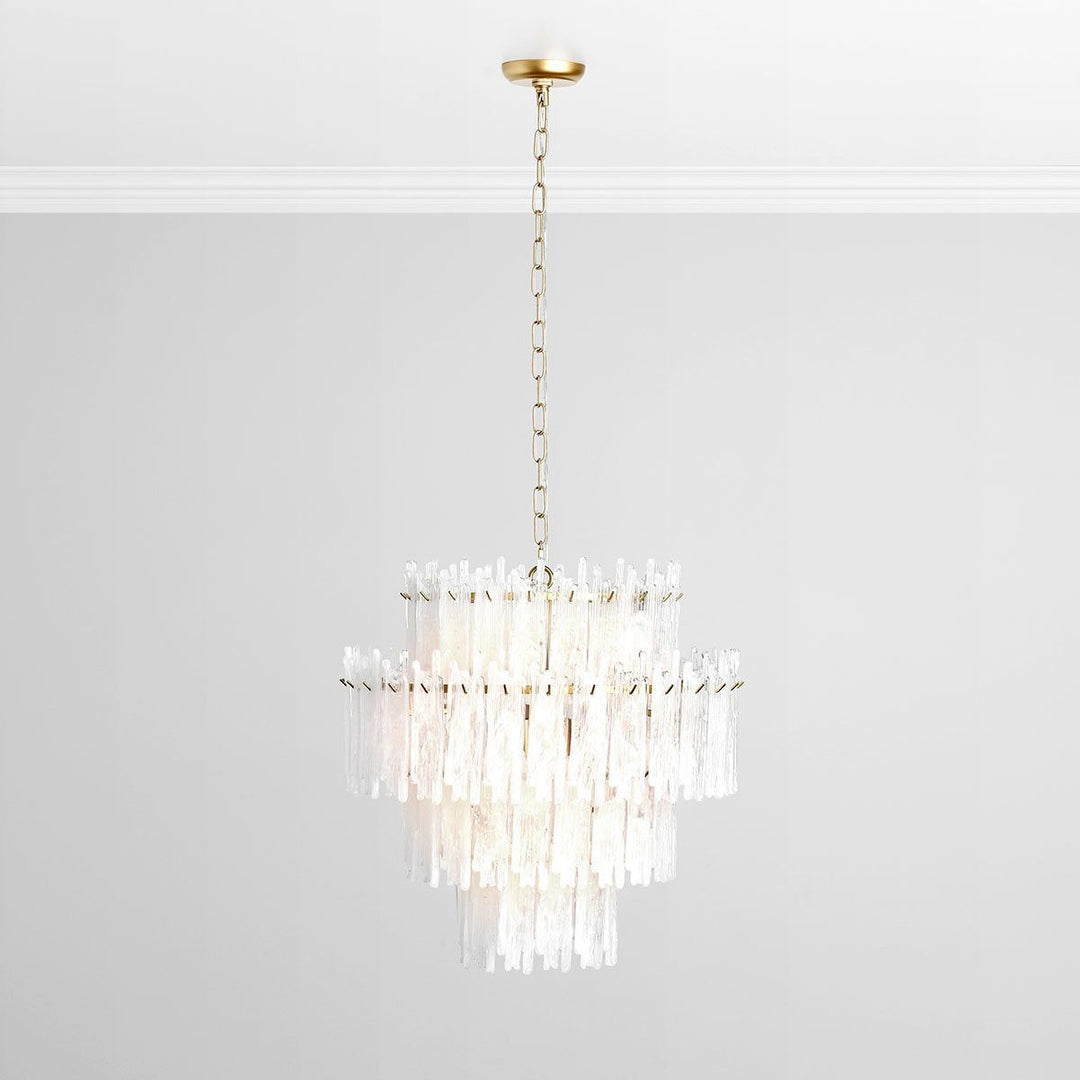 Everly - Chandelier Round - Clear/White