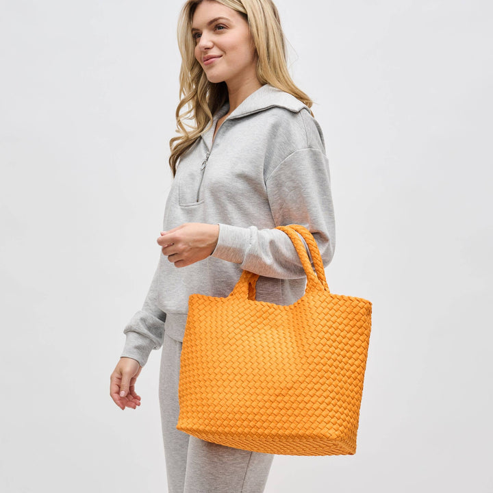 Sky's The Limit - Medium Woven Neoprene Tote: Olive