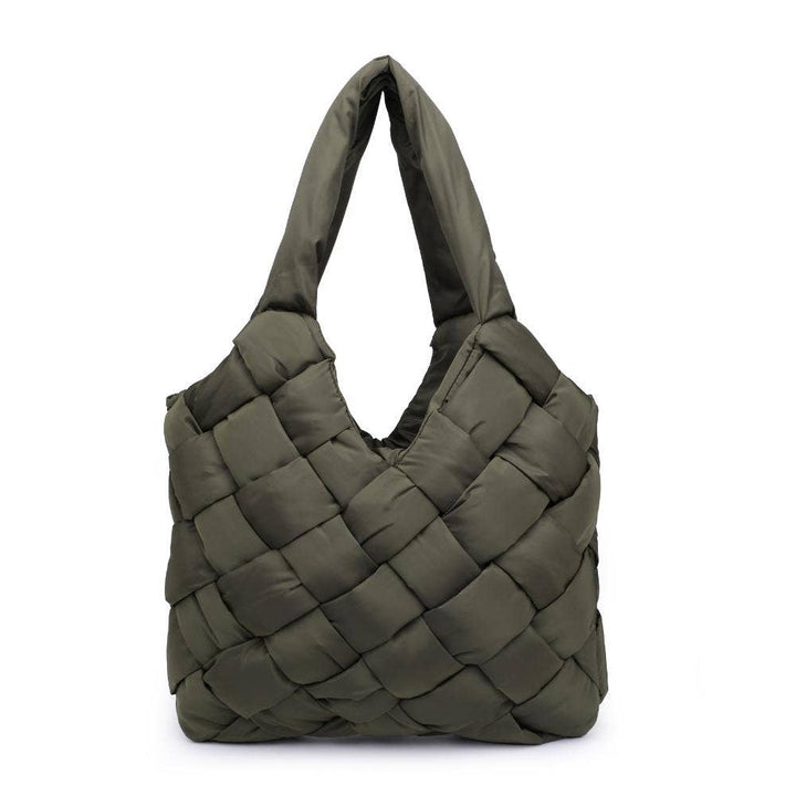 Illumine Woven Nylon Tote: Nude