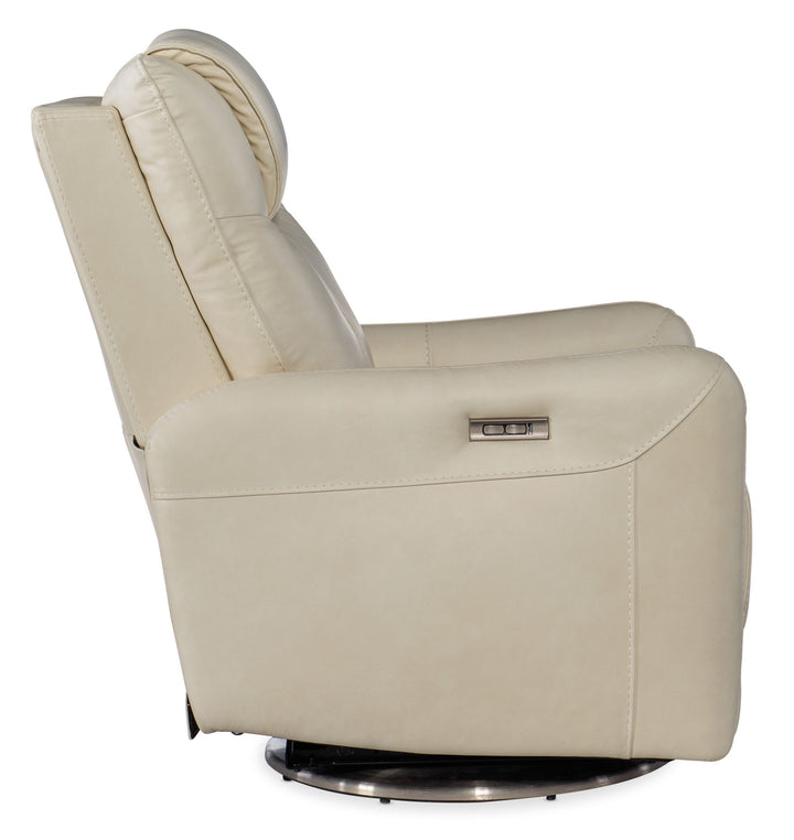 Steffen - Swivel Recliner With Power Headrest