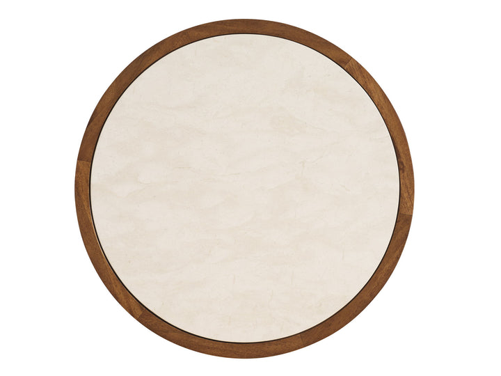 La Costa - Ortega Accent Table - Dark Brown / Beige