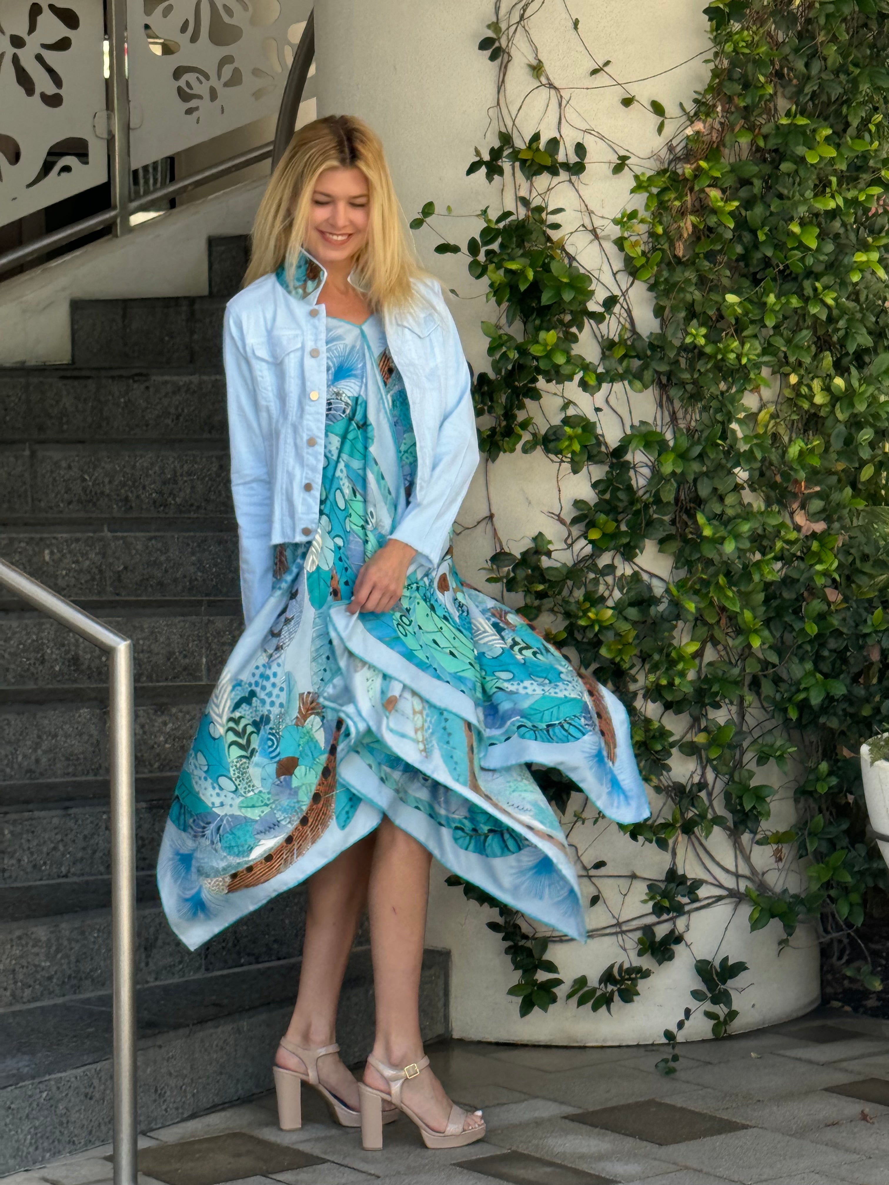 Silk Dress / Sky Blue
