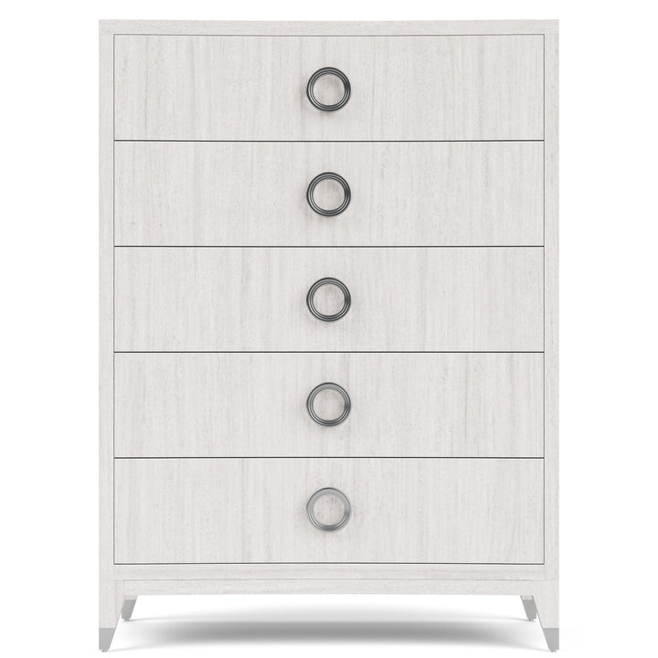 Hepburn - Five Drawer Chest - White