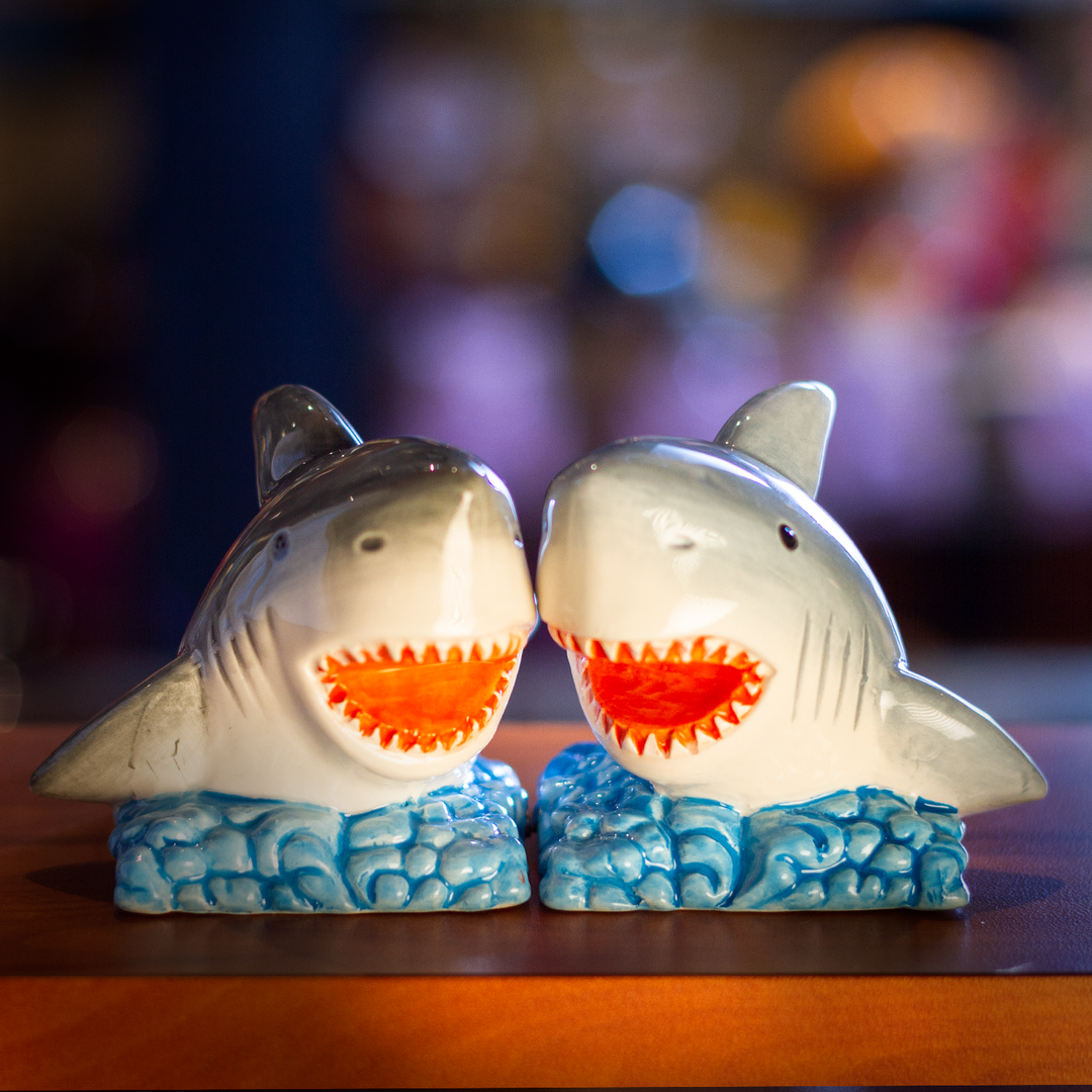 Sharks Salt and Pepper Shakers Set