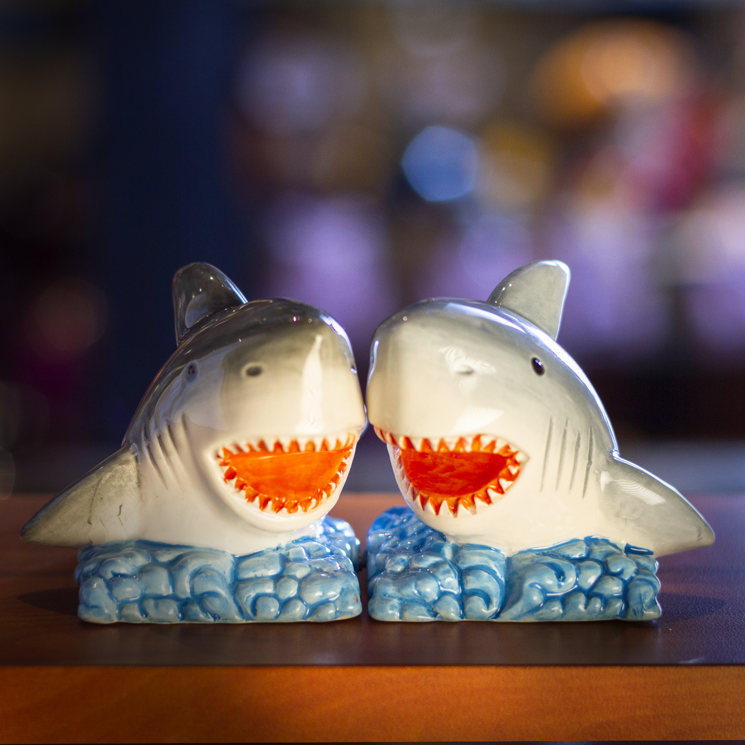 Sharks Salt and Pepper Shakers Set