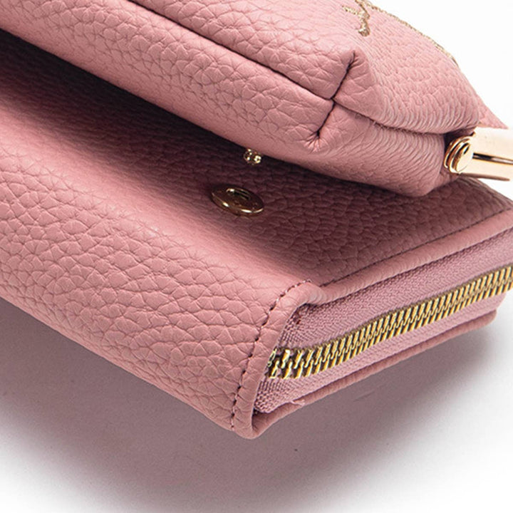 WOMEN FASHION EMBROIDERED CROSSBODY BAG_CWAB1641: GREY / (OS) 1