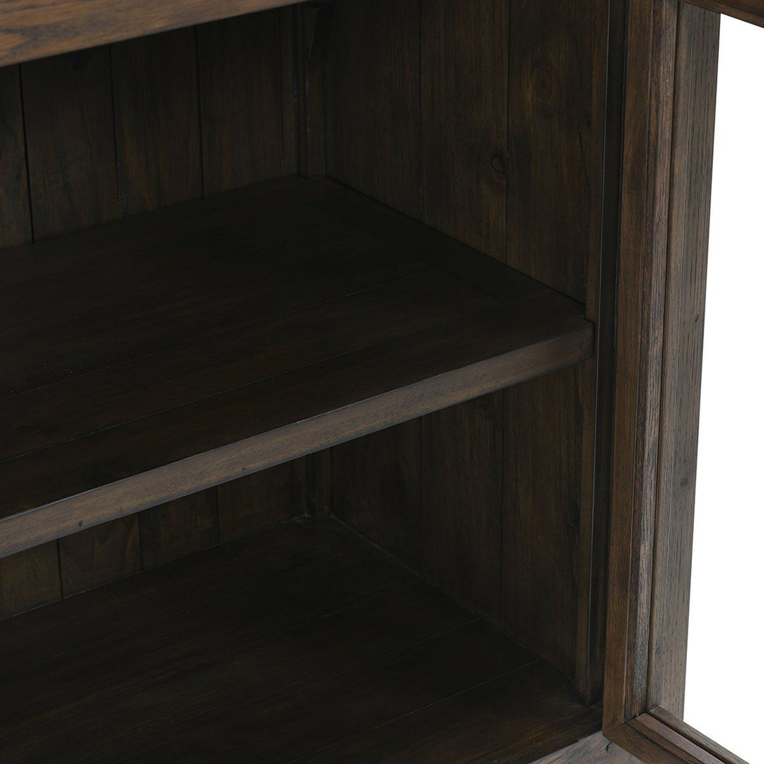 Troy - Reclaimed Oak 4 Door Buffet - Suede Brown