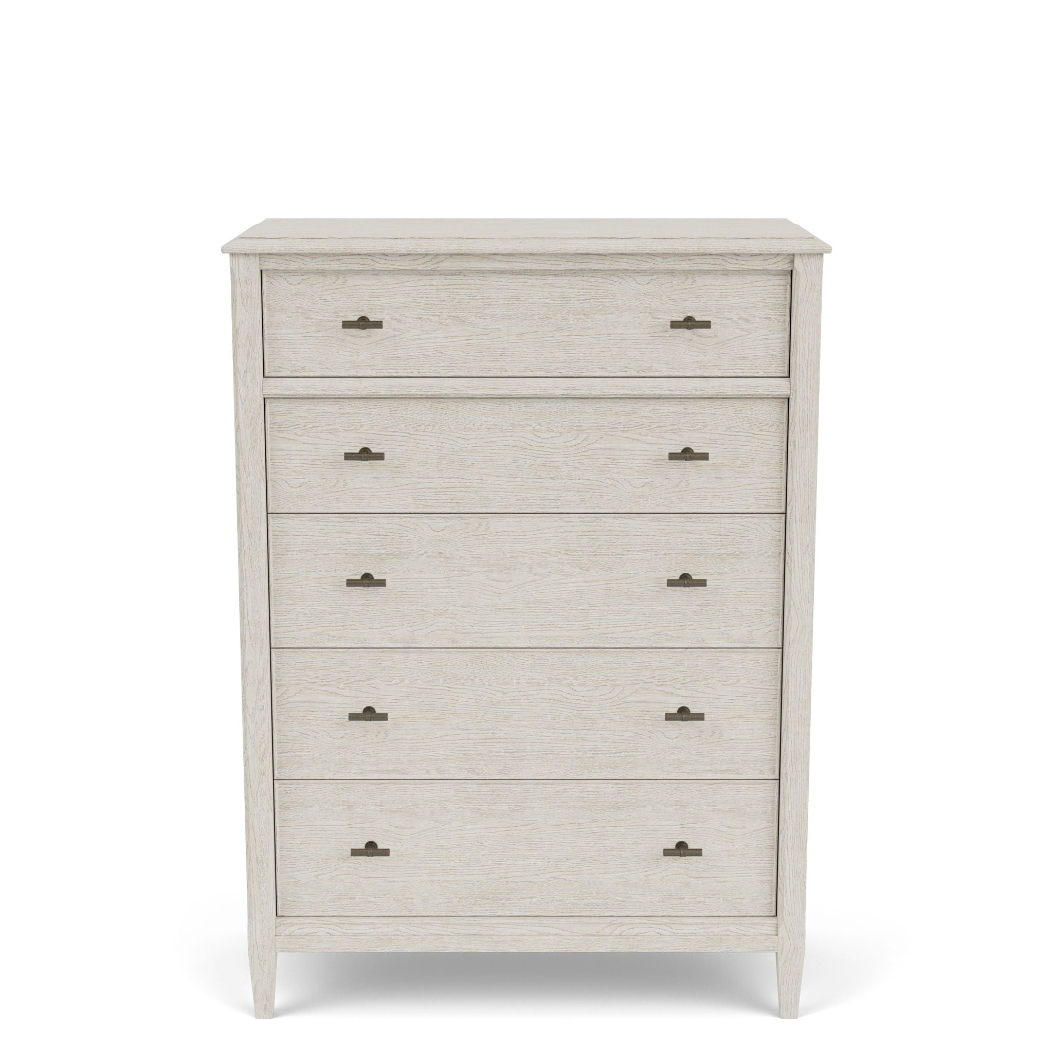 Carmella - Five Drawer Chest - Pebble Oak
