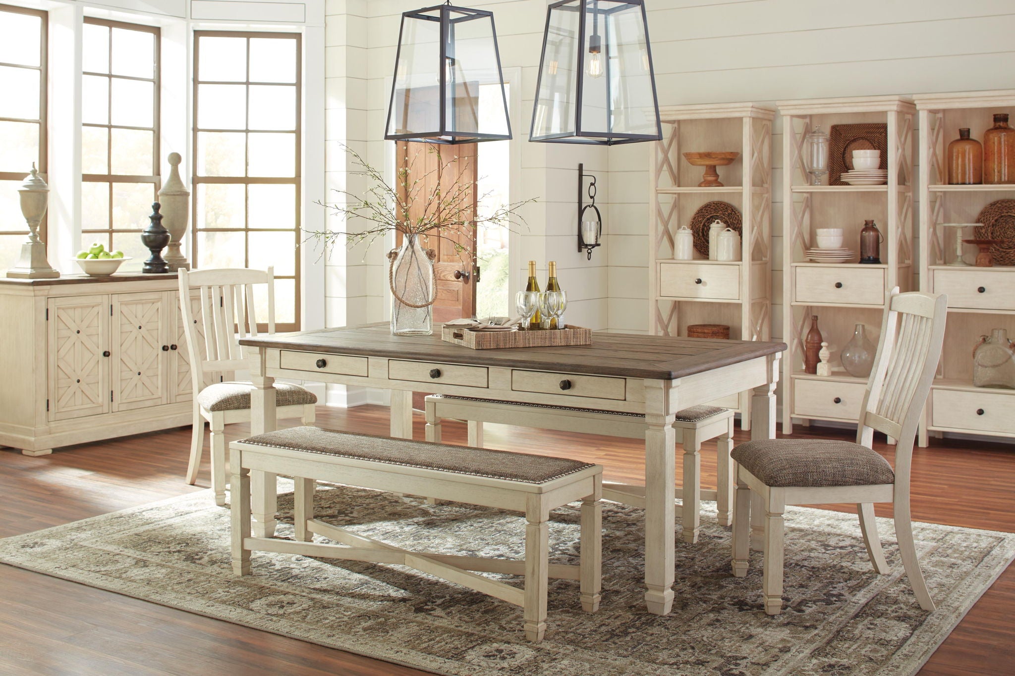Bolanburg - Rectangular Dining Room Table - Beige