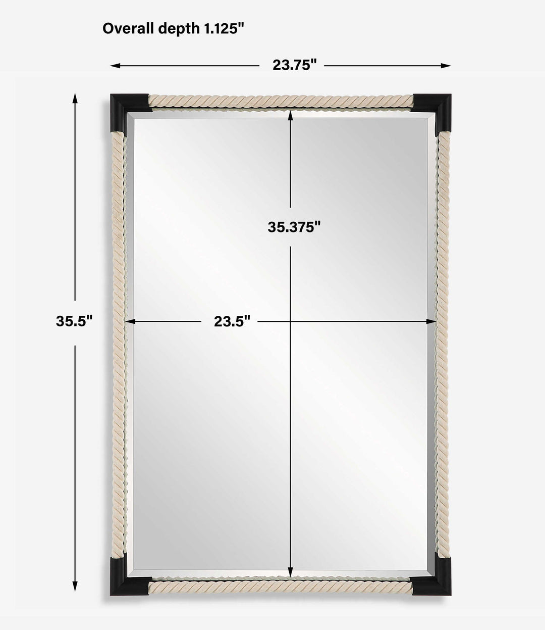 Marina - Rope Mirror - Beige