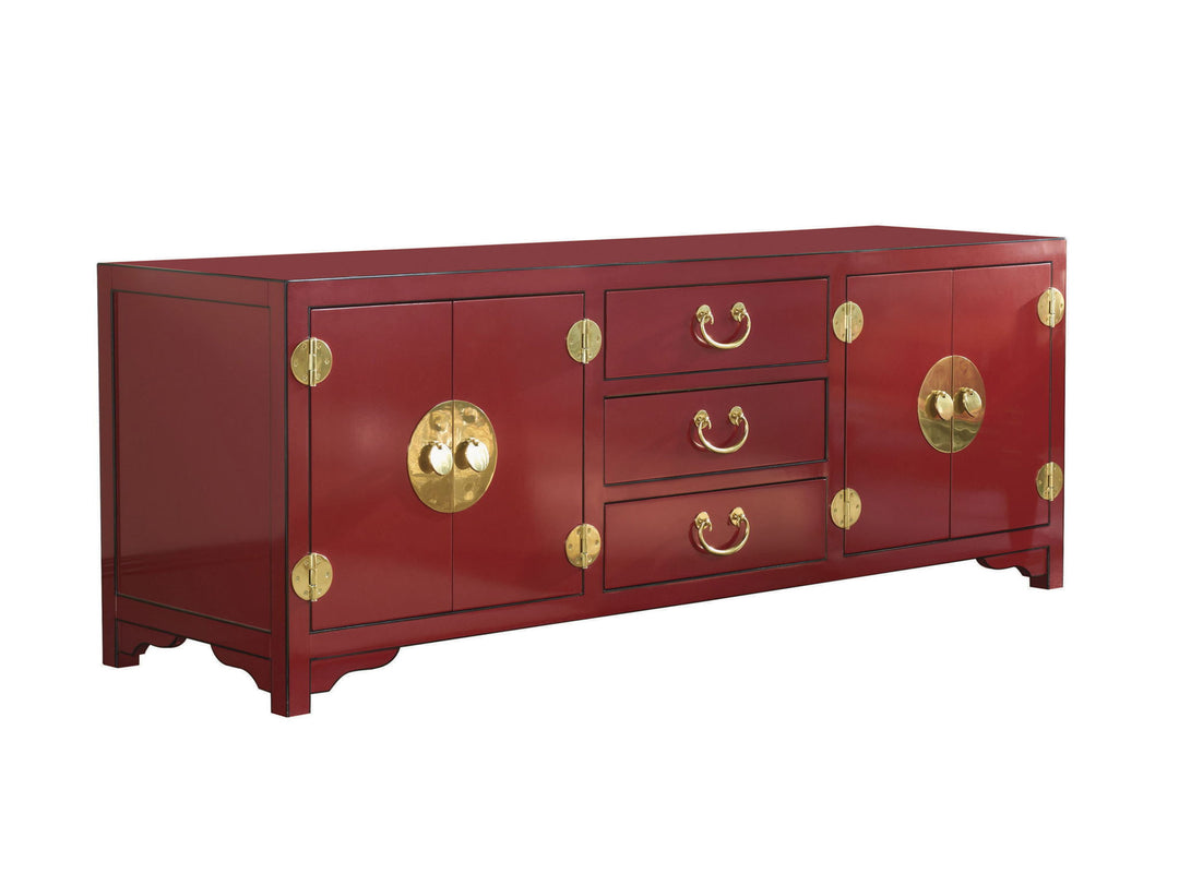 Studio Designs - Pacific Isle Media Console - Red