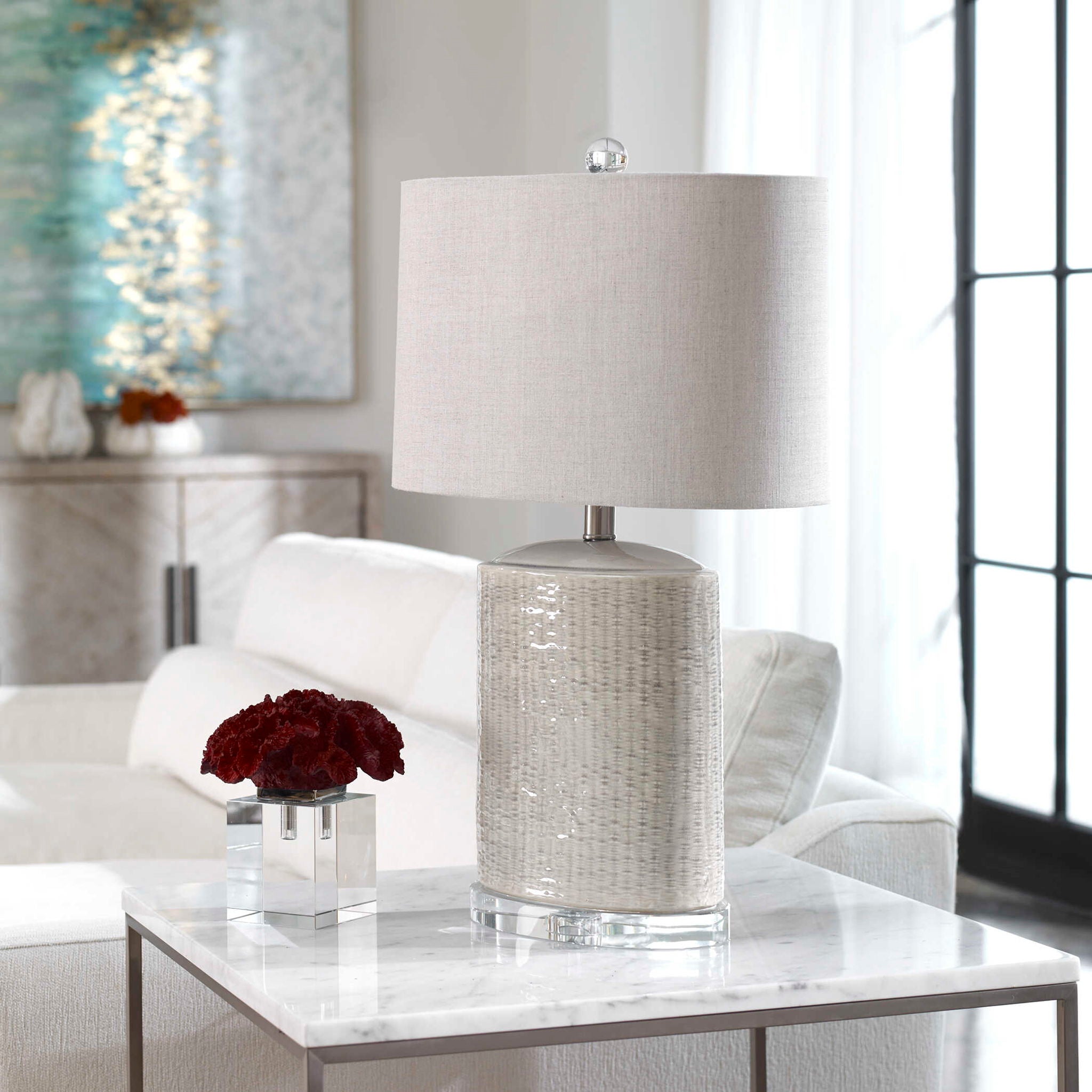 Modica - Ceramic Lamp - Taupe