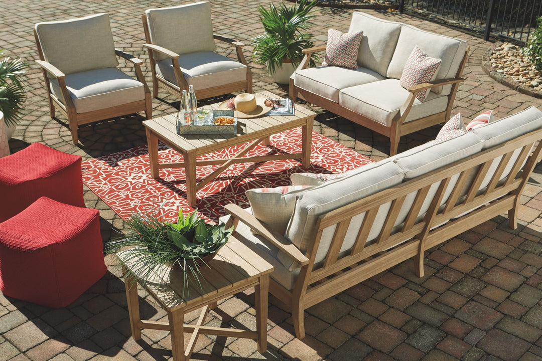 Clare View - Beige - Sofa with Cushion
