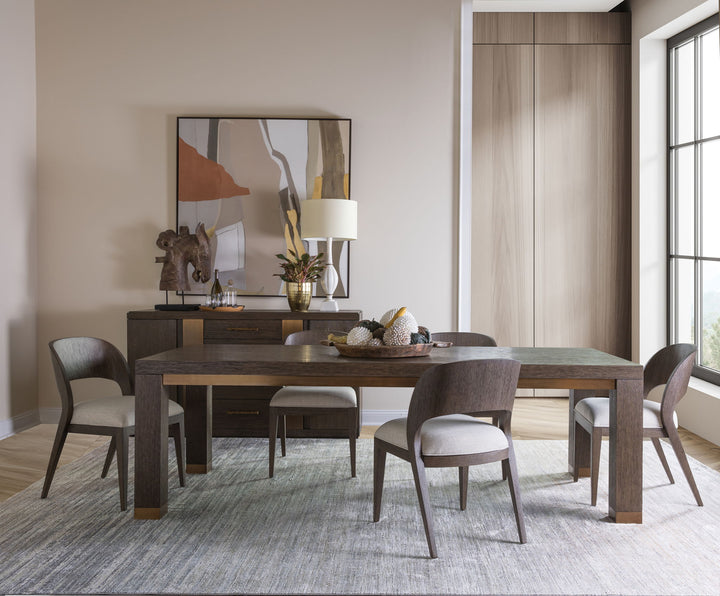 Andare - Dining Side Chair - Dark Brown / Gray