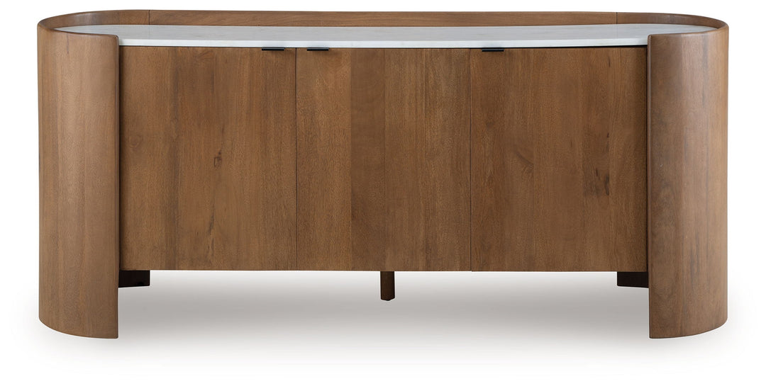 Fitzroy - Brown / White - Accent Cabinet