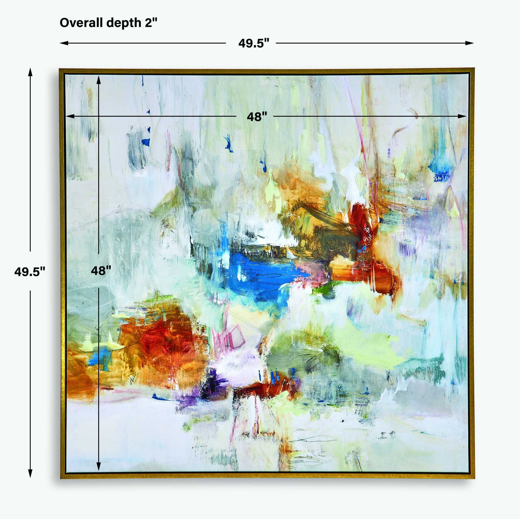 In The Beginning - Framed Abstract Art - Gray