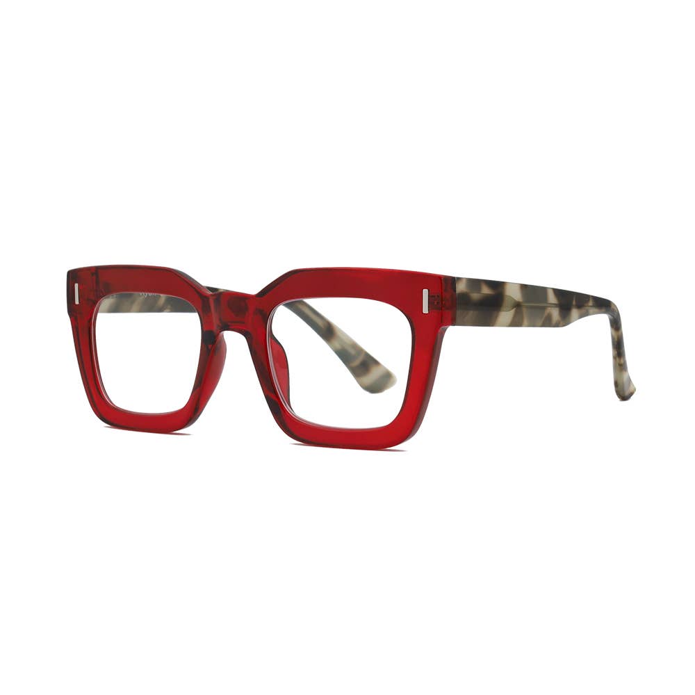 NESS | Transparent Red | Grey Tortoise | Blue Light: 3.00