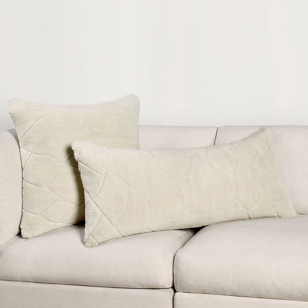 Renewed - 22" x 22" RN Mercer Pillow - Ivory
