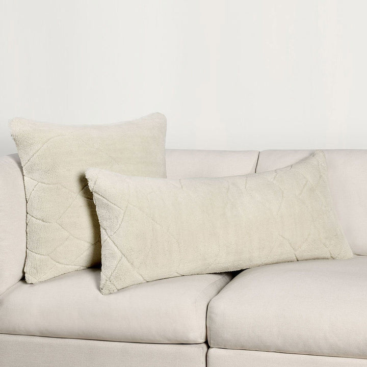 Renewed - 22" x 22" RN Mercer Pillow - Ivory