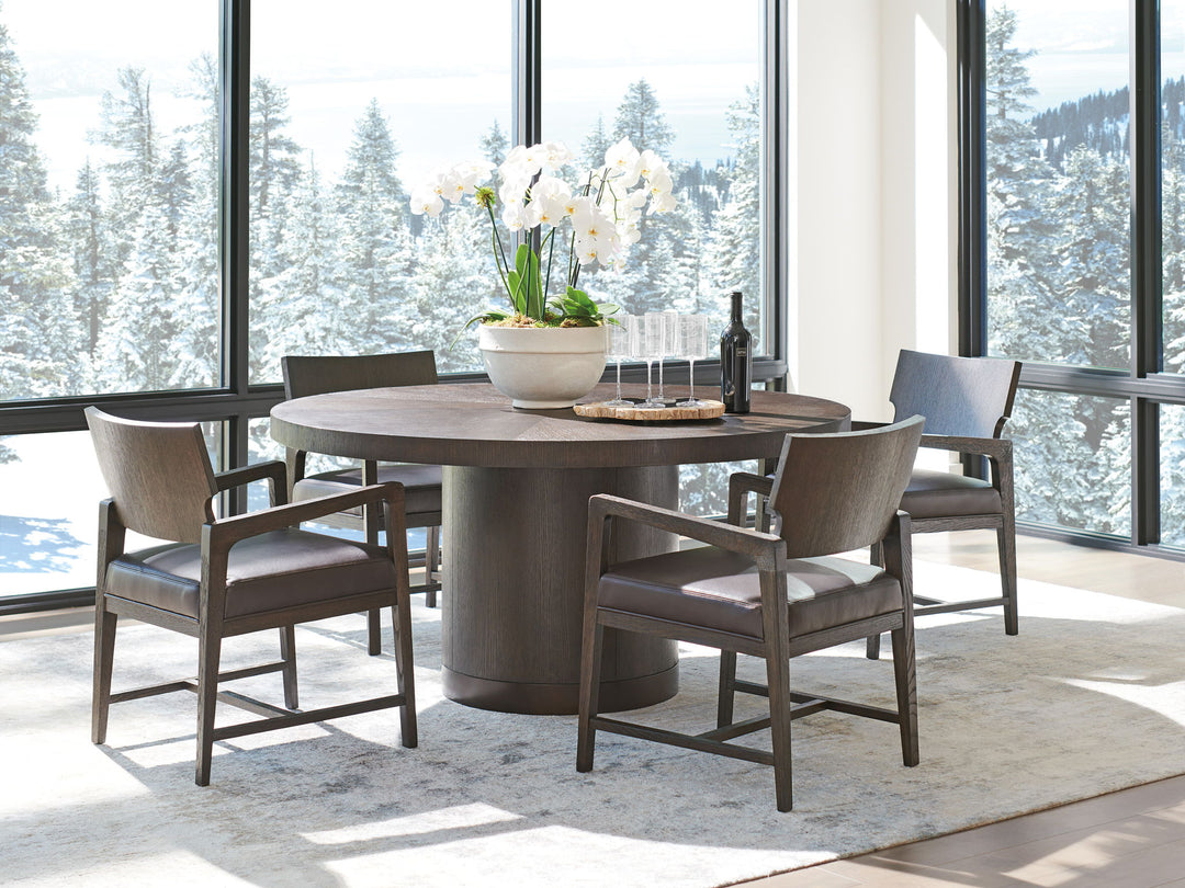 Park City - Silvercreek Round Dining Table - Dark Brown