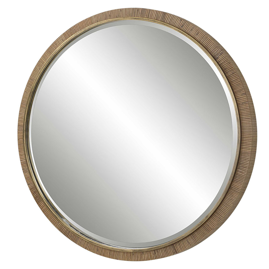 Paradise - Round Mirror - Gold