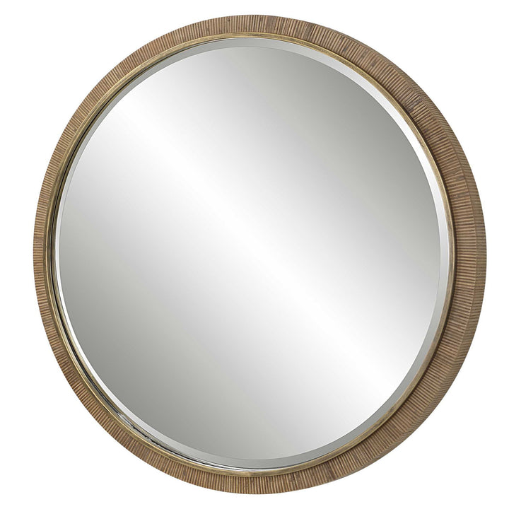 Paradise - Round Mirror - Gold