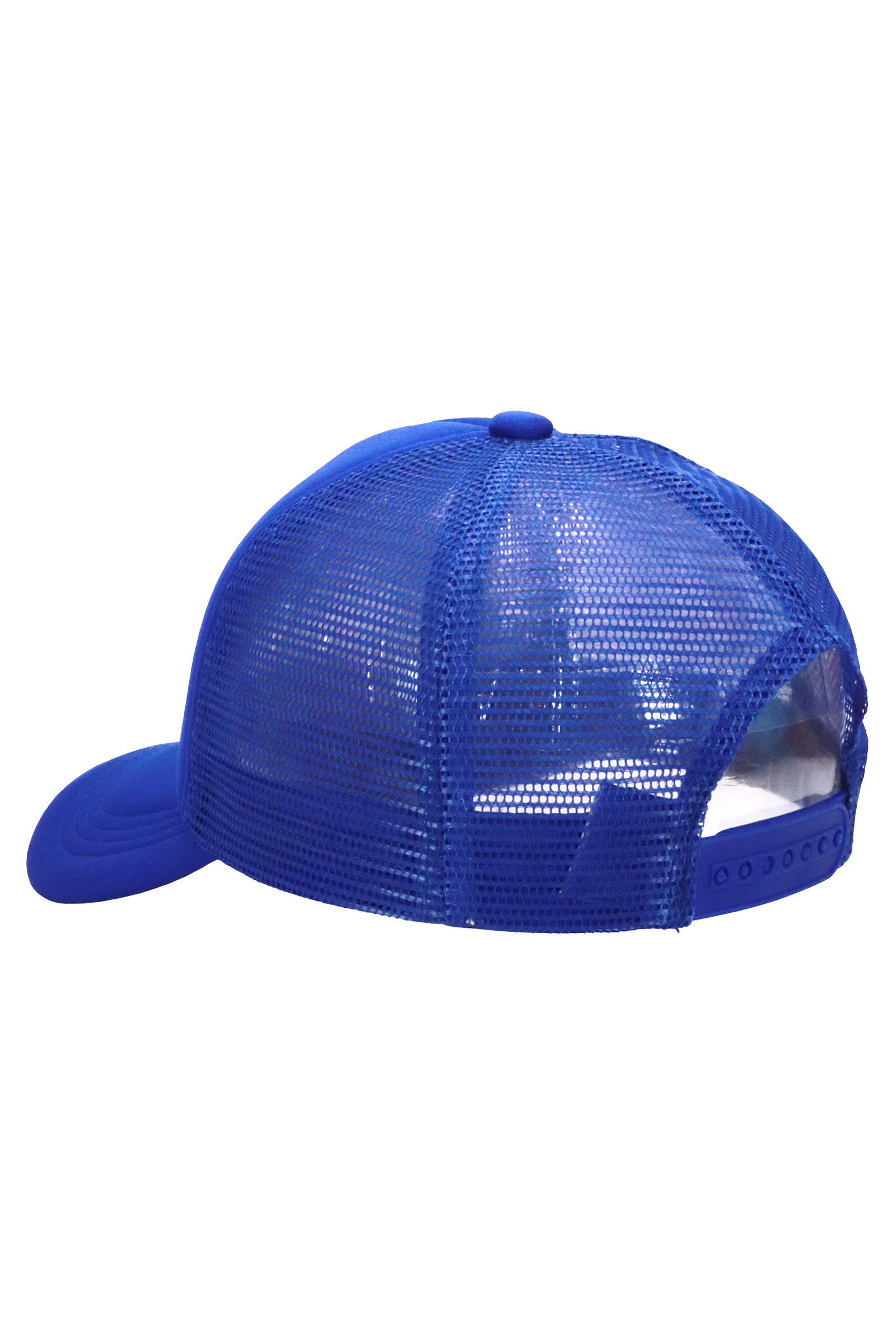 Kids Five Panel Sponge Padded Trucker Hat: BLACK / ONE SIZE